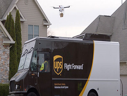Connected Drone delivery