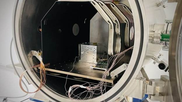 Experimental testing of ATLAS-1 optical terminal