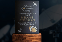 Melanie Stricklan Wins Women in MilSatCom Innovation Award 2025 Melanie Stricklan