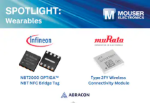 Mouser Expands Wearable Electronics Portfolio with Compact, Low-Power, and High-Performance Components Mouser's Wearables Resource Center