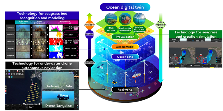 Ocean Technology Rad2 Fujitsu accelerates blue carbon certification with ocean digital twin ...