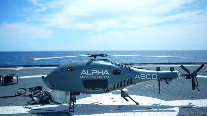 Lateral on deck with starter (1) Alpha Unmanned Systems A900